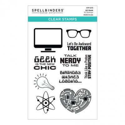 Spellbinders Clear Stamps - All Geek